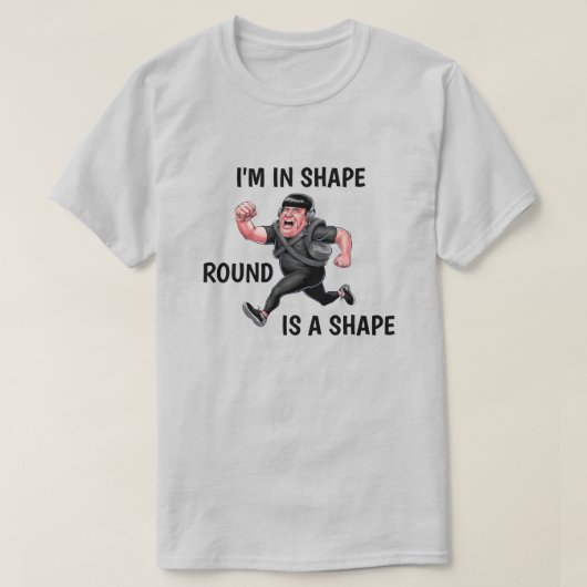 Grappig lopend Man T-shirt (Design voorkant)