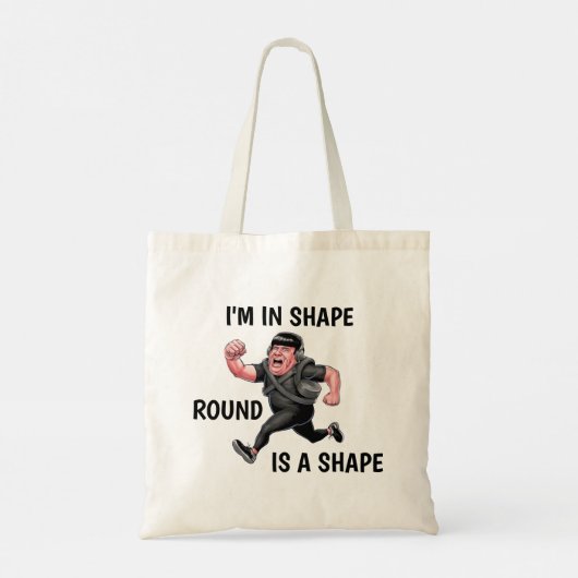 Grappig lopend Man Tote Bag (Achterkant)