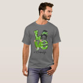 Grappig Love Messy Bun Nur. SeLife St Patrick Day  T-shirt (Voorkant volledig)