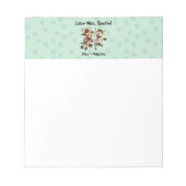 Grappig "Love Moo Bestie" Gepersonaliseerde Beste  Notitieblok (Voorkant)