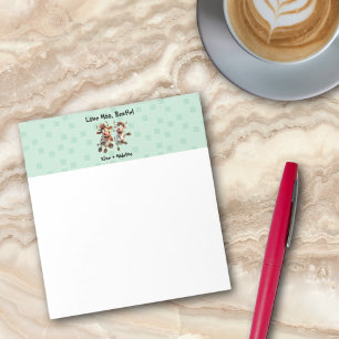 Grappig "Love Moo Bestie" Gepersonaliseerde Beste Notitieblok