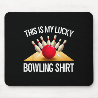 Grappig Lucky Bowling Team Vintage Retro Cadeau T- Muismat