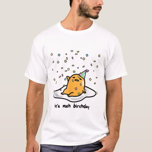 "Grappig Lui Ei Verjaardag T-shirt | Schattige Meh (Voorkant)