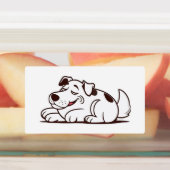 Grappig lui hondenontwerp labels (Aangebracht)