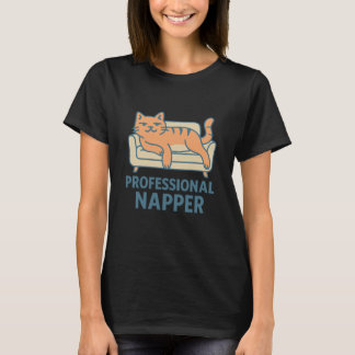 Grappig Lui Kat T-Shirt – Professioneel Slaper Car