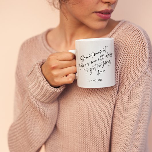 Grappig Lui Onproductief Dagleven Humor Custom Koffiemok