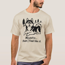 Grappig Lui Siberische Husky Hondenliefhebber T-shirt