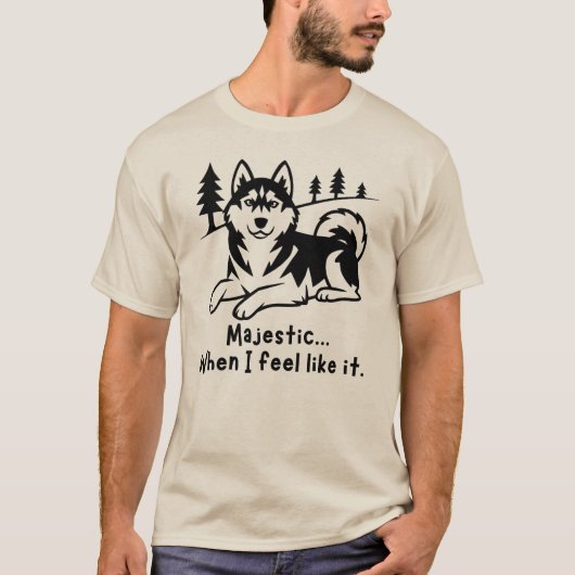 Grappig Lui Siberische Husky Hondenliefhebber T-shirt (Voorkant)