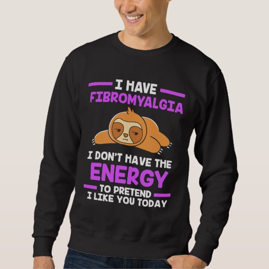 Grappig luiaard fibro bewustzijn trui (Voorkant)