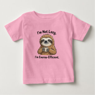 Grappig Luiaard Kinder T-shirt – Ik ben niet lui, 