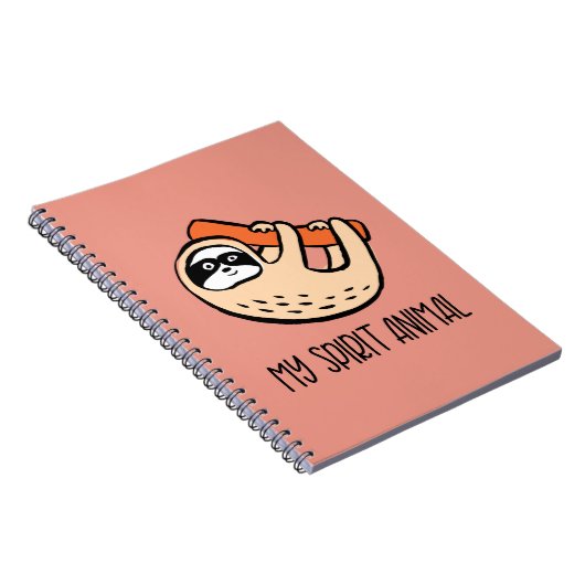 Grappig luiaard notitieboek (Rechterzijde)