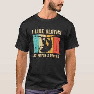 Grappig luiaard ontwerp voor luiaard liefhebber ma t-shirt