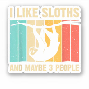 Grappig luiaard ontwerp voor luiaard liefhebbers m sticker