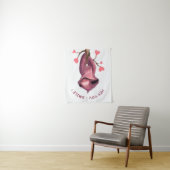 Grappig Luiaard Tapestry - Aangepaste tekst Wandkleed (In situ)