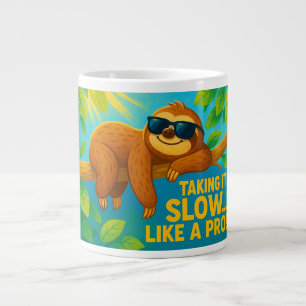 Grappig Luiaard Tas - "Het nemen van het traag... Grote Koffiekop