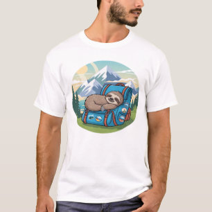 Grappig luiaard wandelen oversized T-shirt