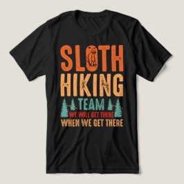Grappig Luiaard Wandelteam Natuur Buitenontwerp Tri-Blend Shirt