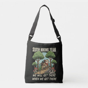Grappig luiaard Wandelteam We komen er wel als we Crossbody Tas
