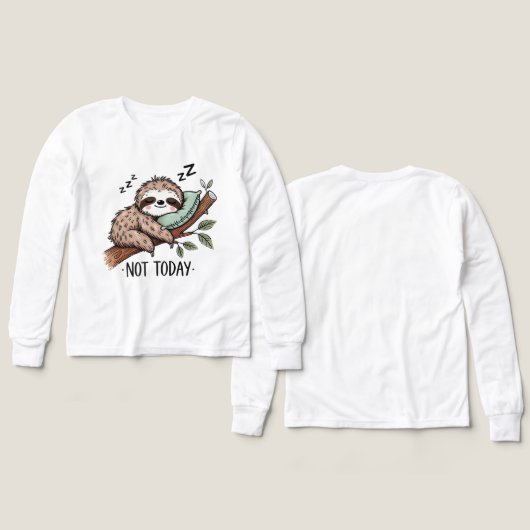 Grappig luiaard woord art unisex (Voorkant /achterkant)