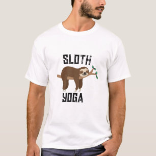 Grappig Luiaard Yoga T-Shirt - Uniek Dierlijke Yog