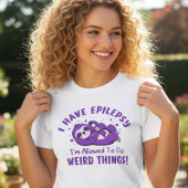 Grappig luiaardshirt voor epilepsiebewustzijn Tri-Blend shirt