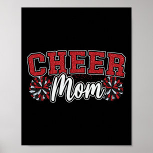 Grappig Luid Trots Juichen Moeder Mama Cheerleadin Poster