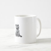 Grappig Luie Britse Korthaar Kat Chillin Ontspanne Koffiemok (Voorkant rechts)