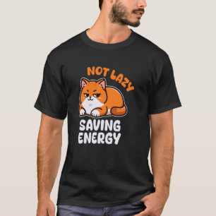 Grappig Luie Dier - Niet Lui Energie Besparen - Lu T-shirt