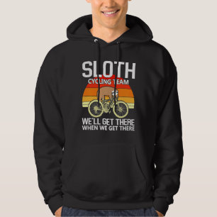 Grappig luie luiaard slapen op de Sticker Hoodie