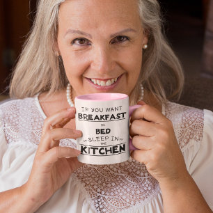 Grappig luie man sarcastisch citaat vrouw koffie mok