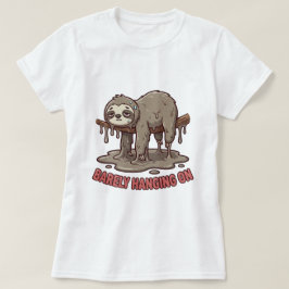 Grappig Luie Smeltende Luiaard Strip T-Shirt