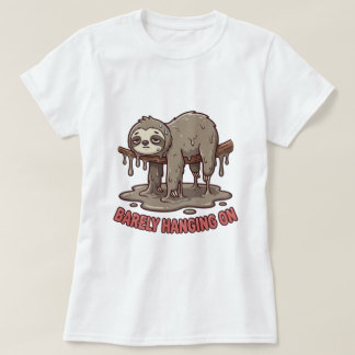 Grappig Luie Smeltende Luiaard Strip T-Shirt