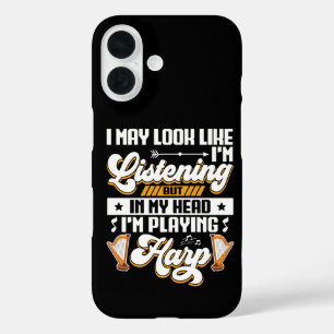 Grappig Luisteren In Mijn Hoofd Speel Ik Harp iPhone 16 Hoesje