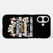 Grappig Luisteren In Mijn Hoofd Speel Ik Harp Case-Mate iPhone Case (Achterkant (horizontaal))