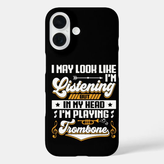 Grappig Luisteren In Mijn Hoofd Speel Ik Mijn Trom Case-Mate iPhone Case (Achterkant)