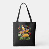 Grappig Lunch Lady Cinco De Mayo Tacos Mexicaans e Tote Bag (Achterkant)