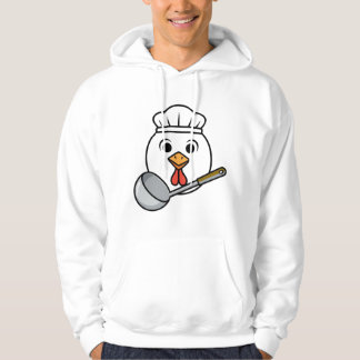 Grappig Lunchdame T-shirt, Kippenkop Cafetaria T-s Hoodie