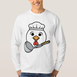 Grappig Lunchdame T-shirt, Kippenkop Cafetaria T-s T-shirt
