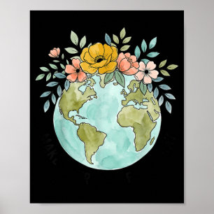 Grappig maak aarde dag elke dag schattige aarde da poster