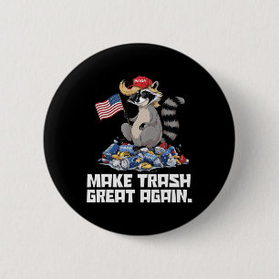 Grappig Maak Afval Groot Opnieuw Trump Garge Refer Ronde Button 5,7 Cm