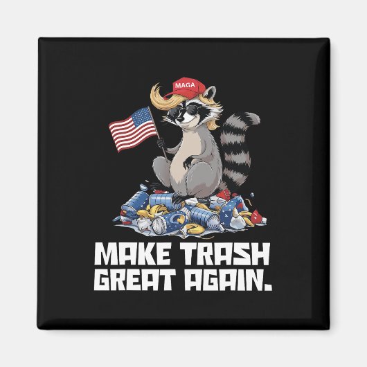 Grappig Maak afval weer geweldig Trump Garbage Ref Magneet (Voorkant)