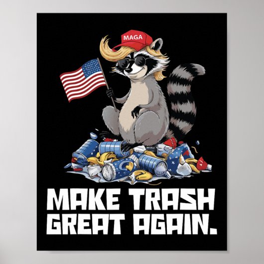 Grappig Maak afval weer geweldig Trump Garbage Ref Poster (Voorkant)