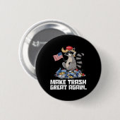 Grappig Maak afval weer geweldig Trump Garbage Ref Ronde Button 5,7 Cm (Voorkant /achterkant)