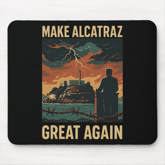 Grappig Maak Alcatraz weer geweldig SF Rock Alcatr Muismat (Voorkant)