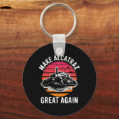 Grappig Maak Alcatraz weer geweldig SF Rock Alcatr Sleutelhanger (Voorkant)