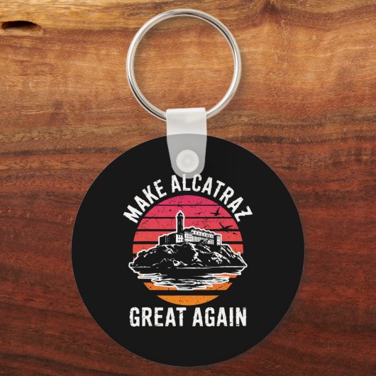 Grappig Maak Alcatraz weer geweldig SF Rock Alcatr Sleutelhanger (Voorkant)