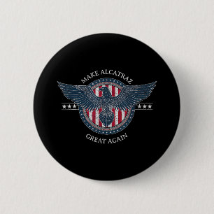 Grappig Maak Alcatraz weer geweldig Trump USA 2 Ronde Button 5,7 Cm