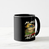 Grappig Maak Amerigator Weer Donald Parodie Amerik Mok (Voorkant rechts)