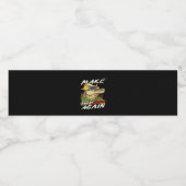 Grappig Maak Amerigator Weer Donald Parodie Amerik Waterfles Etiket (Enkel label)