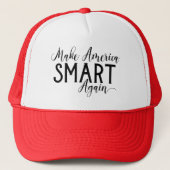 Grappig Maak Amerika weer slim AntiTrump Anti-MAGA Trucker Pet (Voorkant)